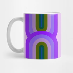 Purple Double Rainbow Arc Mug